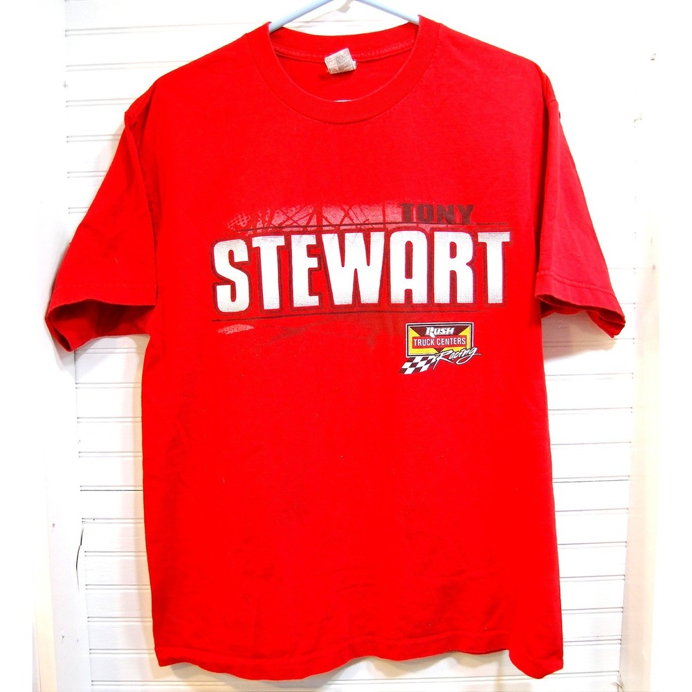 Tony‎ Stewart Racing t-shirt Large No. 14 NASCAR Rush Truck Centers AAA tee